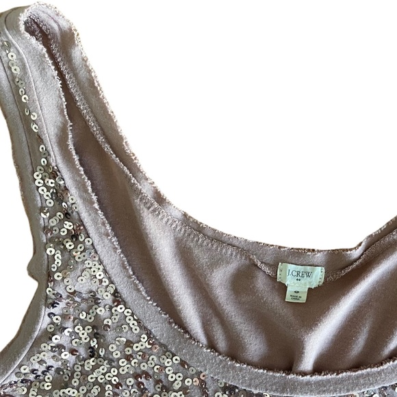 🌟 2/$30 🌟 J. Crew rose gold sequin top - size small - Picture 3 of 7